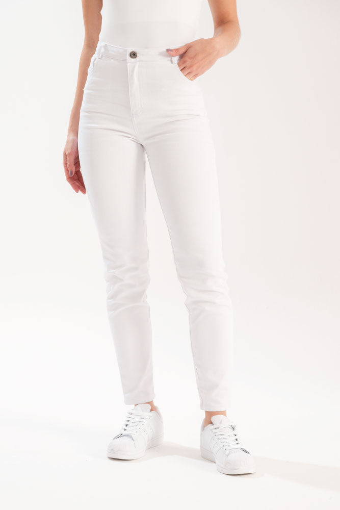 PANTALON SKINNY BLANCO