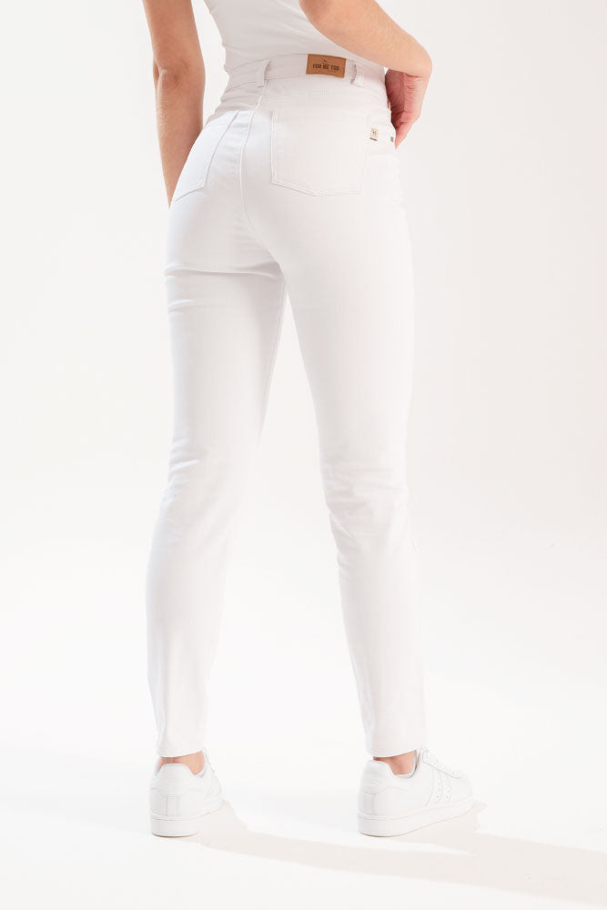 PANTALON SKINNY BLANCO