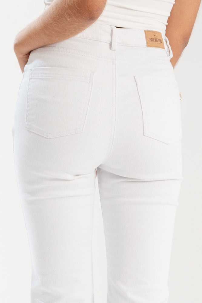 PANTALON FLARE BLANCO