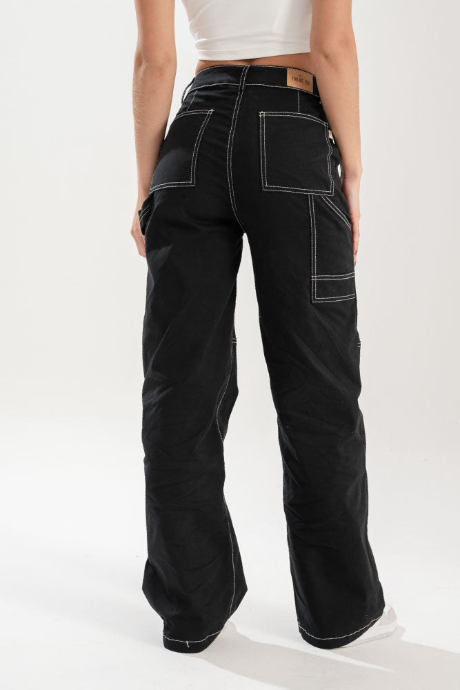 PANTALON NEGRO CONTRASTE