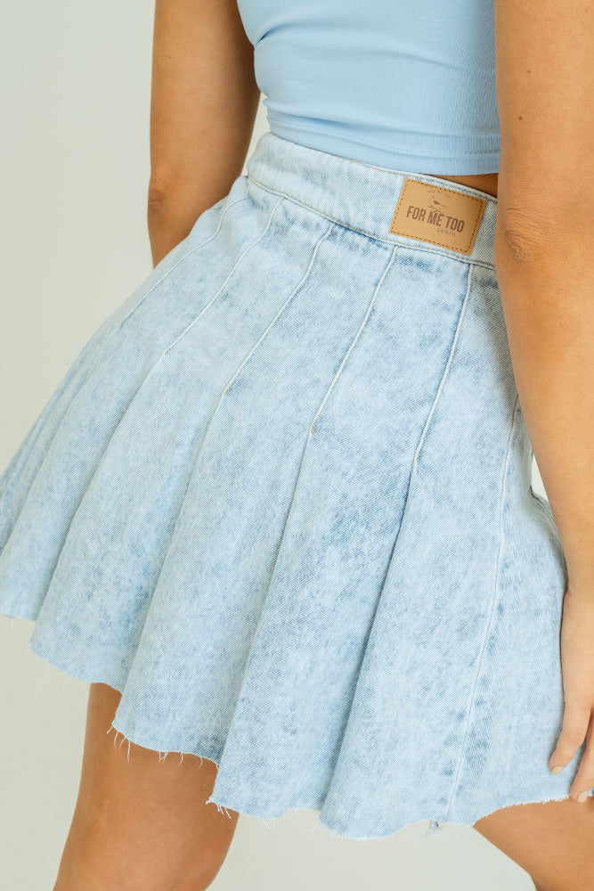 FALDA DENIM TABLAS